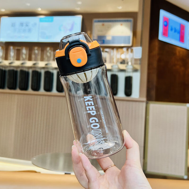 户外运动水杯塑料夏季随身杯子防摔大容量学生直饮杯便携高颜值800ml