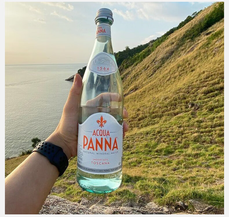 普娜矿泉水意大利acquapanna天然饮用水250750ml限定玻璃瓶特惠250ml
