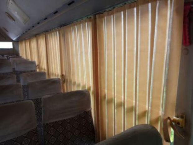 合韵适用于客车窗帘大巴车中巴车公交车窗帘金龙宇通灰色软布窗帘宽12