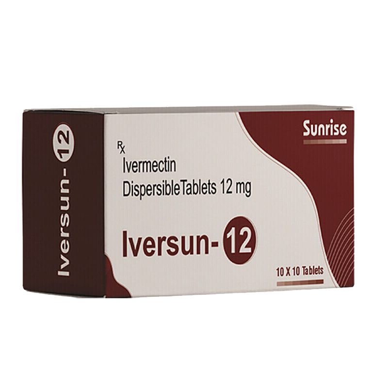 印度原装进口sunrise日升制药lversun12伊维菌素片用12mg100片