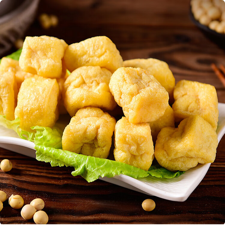 特产油豆腐泡 油炸干酒店饭店半成品特色食材 2斤【图片 价格 品牌