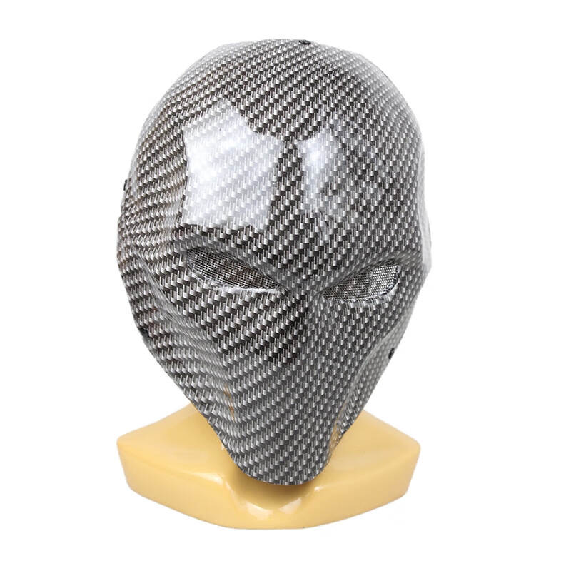 旗舰自营碳纤维面具frp丧钟仿碳纤维绿箭侠双眼版玻璃钢面具cs野战