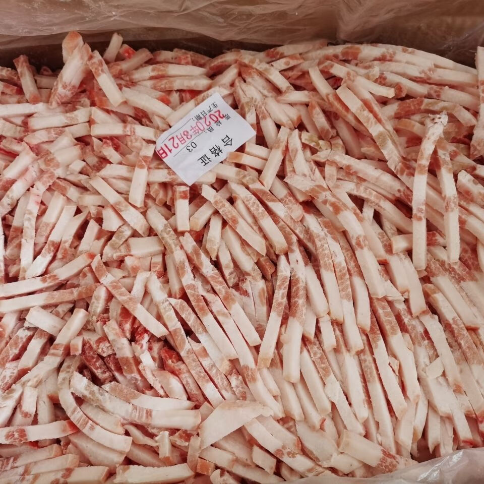 生鲜冷冻猪肉丝五花肉丝有皮五花肉净重19斤饭店食材其他区域请拍