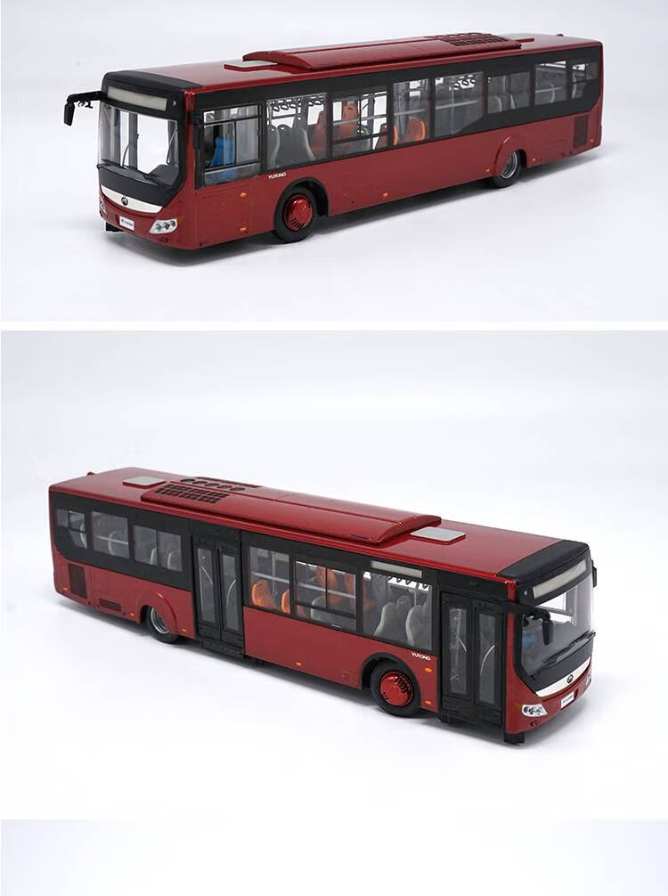 宇通客车模型黑金刚 1:42 宇通客车模型 u12 黑金刚模型 上海公交电动