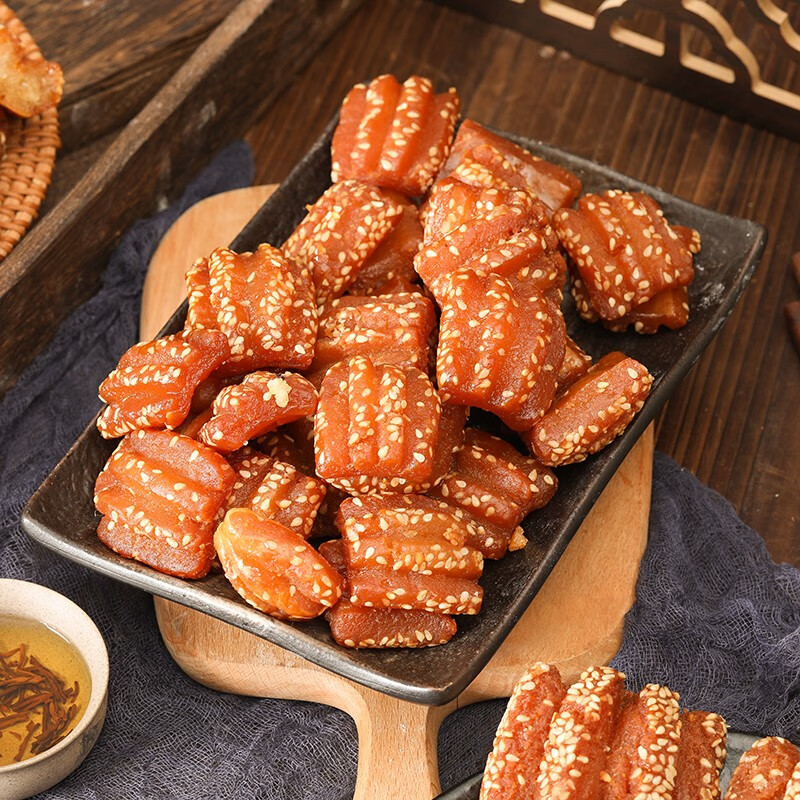 大个蜜三刀酥三刀大三刀糕点果子甜食小吃 大蜜三刀350克x4盒【图片