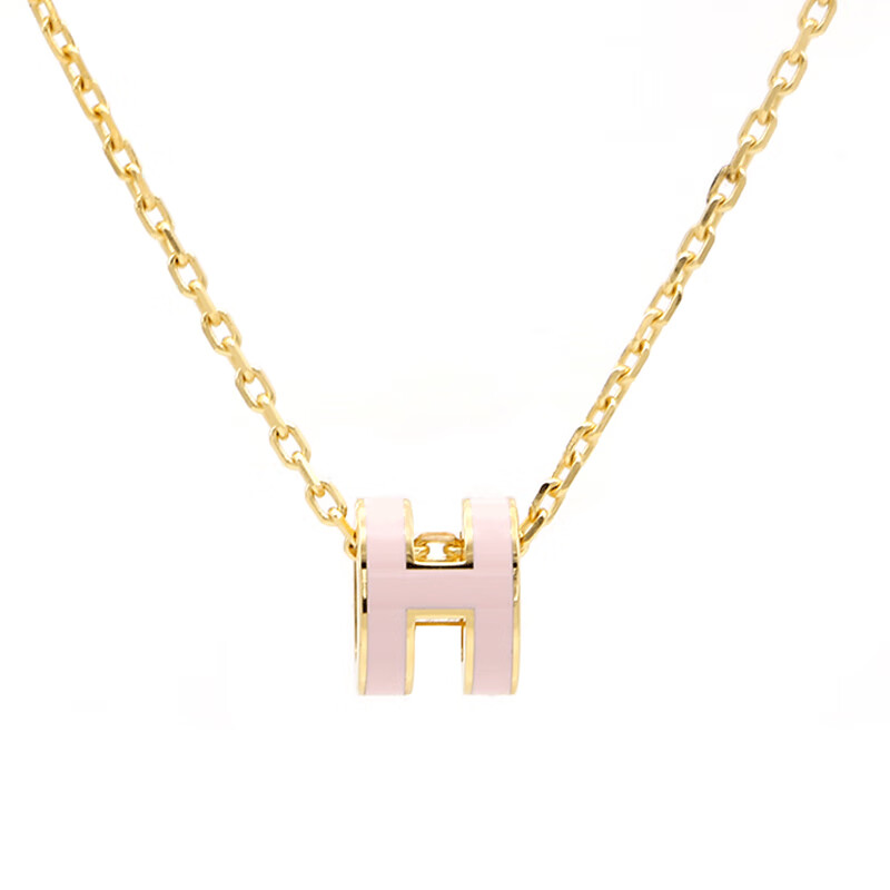 hermes/爱马仕项链女pop h字母迷你吊坠锁骨链旗舰官网专柜正品 mini
