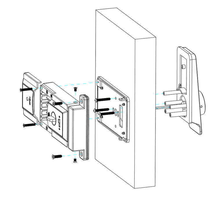 兴雅老式铁门指纹锁app蓝牙电子密码锁外装防盗复合牛头辅助门锁的