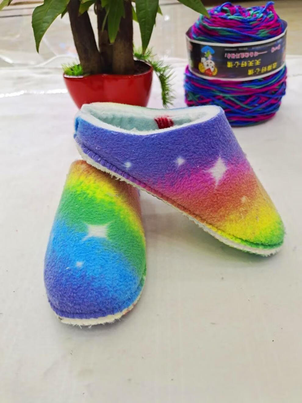 良伍 缝合好的海绵拖鞋帮棉鞋帮做手工鞋底子缝合好的半成品鞋帮子