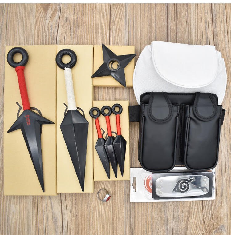 火影忍者忍具全件套 飞雷神苦无四代目忍者周边护额手里剑忍具玩塑料