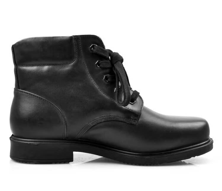 际华3514冬季加绒皮鞋3515真的皮羊毛靴军勾男防寒保暖兵二棉鞋加绒款