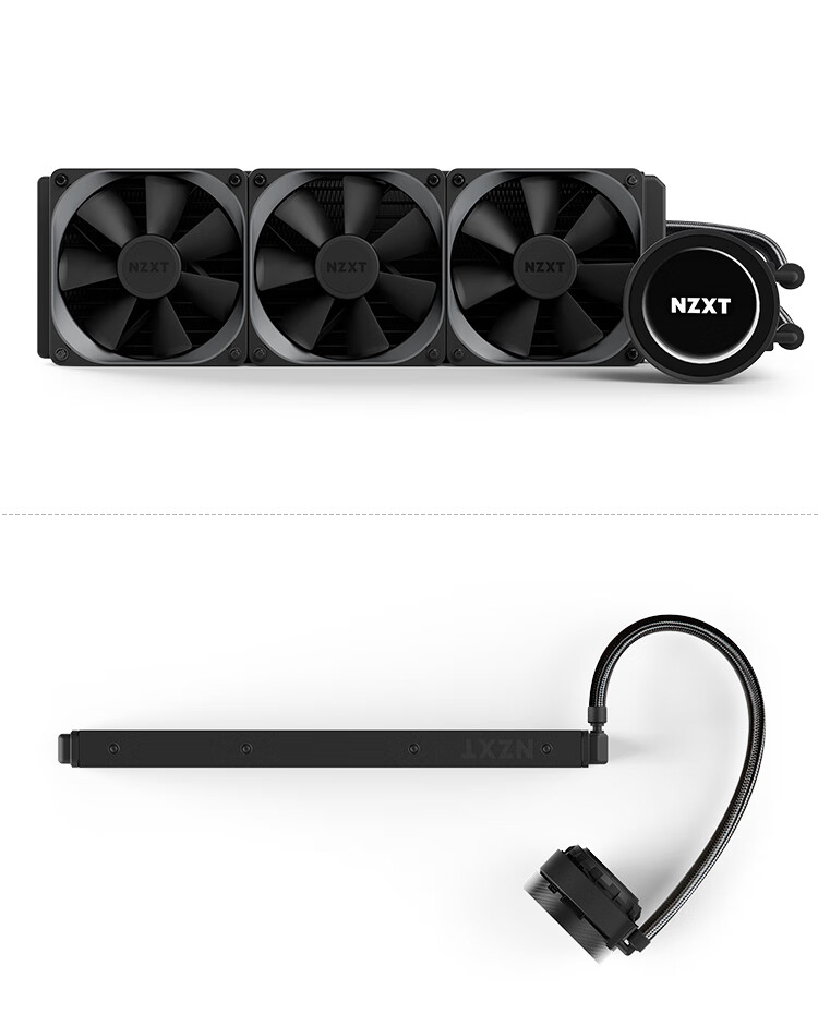 恩杰x73散热器恩杰nzxt海妖x52x62x72x53x63x73冷排280360水nzxtz73