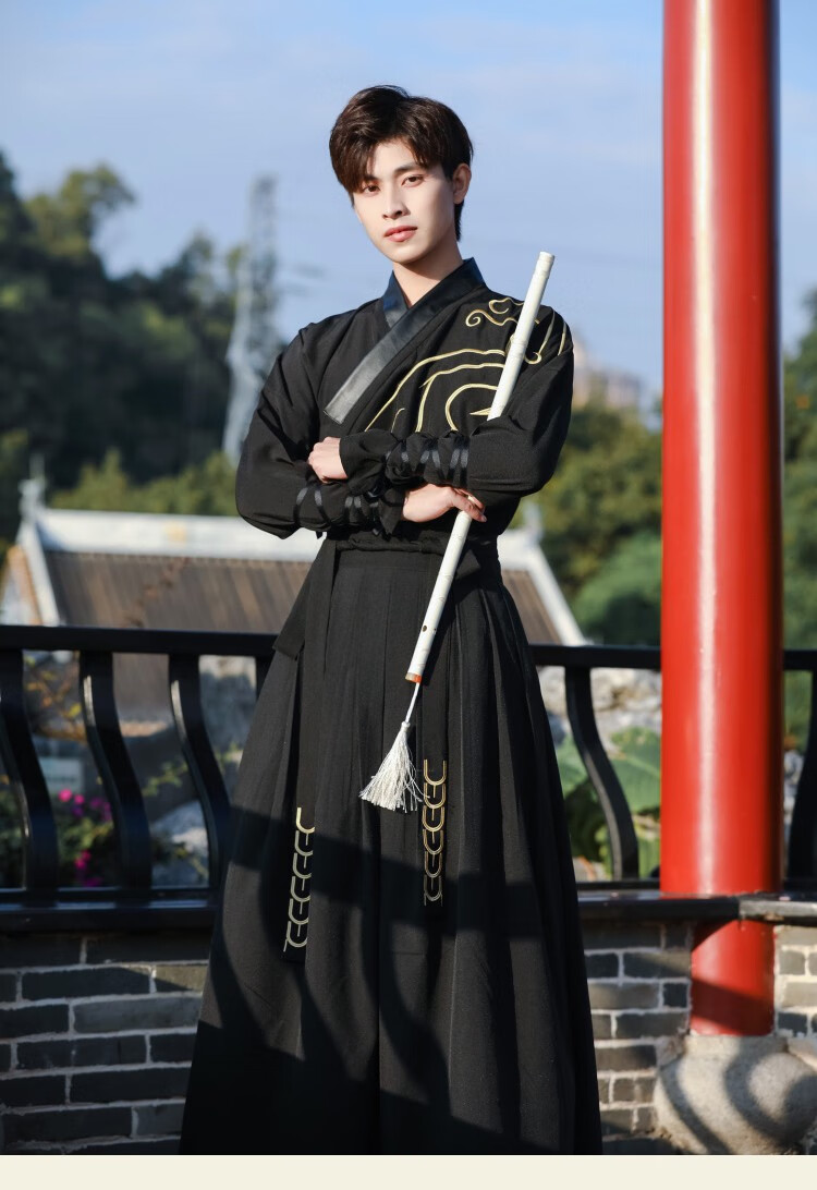 汉服成人男男生汉服汉服男装秋季侠客书生剑客唐朝古风初中生毕业季