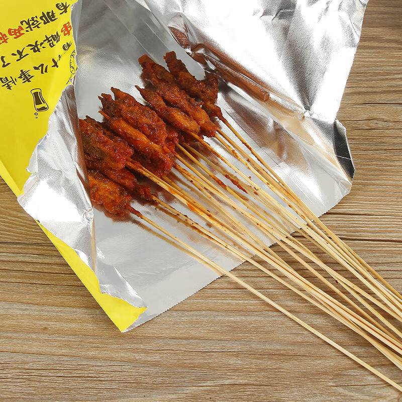 烧烤外卖打包锡纸袋一次性牛皮纸炸串撸串防油袋子炸鸡锡纸袋白色撸串