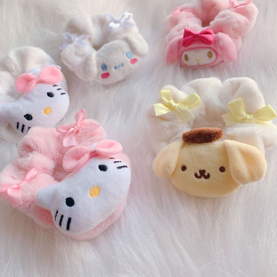 桑普兔ins日系可爱卡通玉桂狗美乐蒂发圈少女心皮筋大肠圈软妹jk发饰