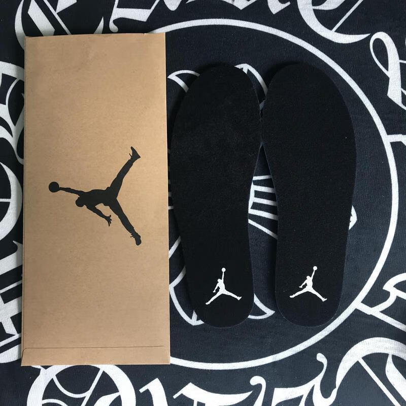 aj1鞋垫适配 3 4 6 13 34鞋垫原装空军一号北卡蓝激光蓝鞋垫 倒钩黑色