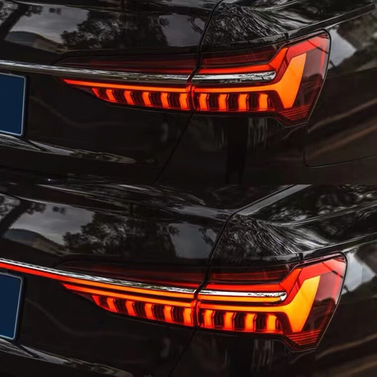 适用于2019-22款奥迪a6l贯穿尾灯改装流水尾灯c8 奥迪q5l贯穿式尾灯