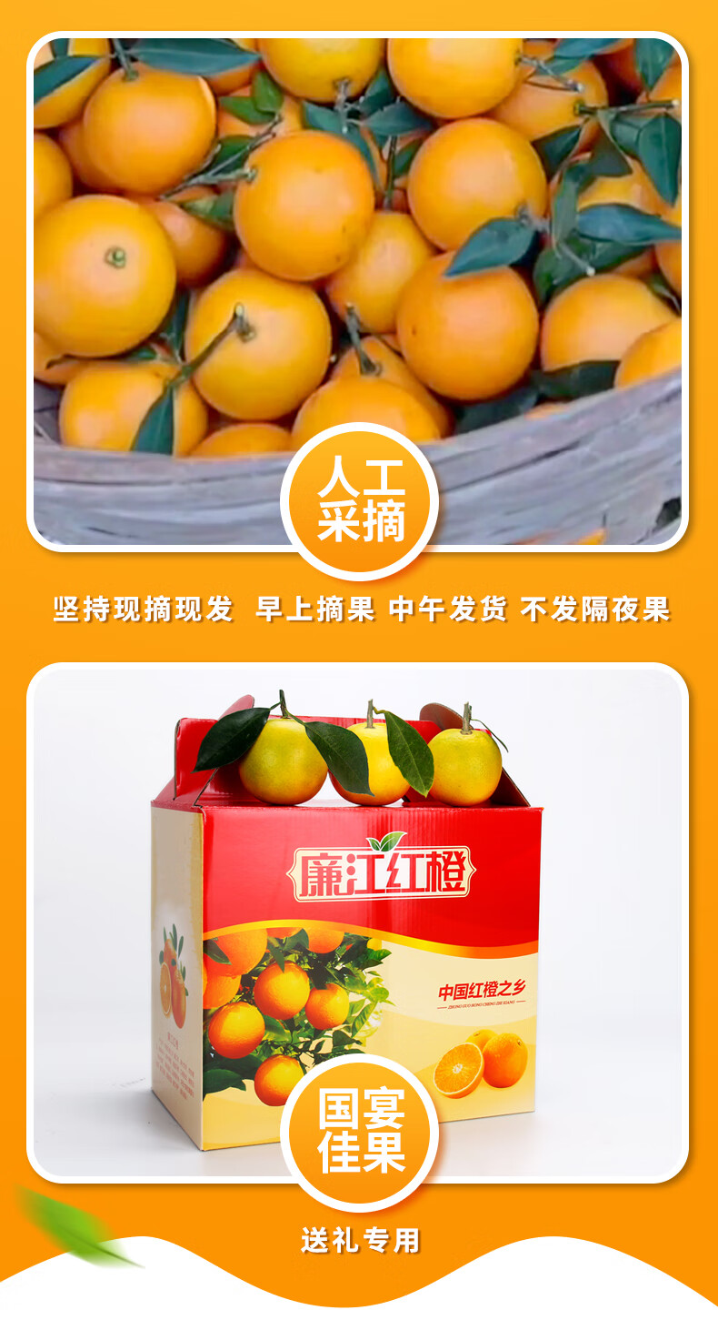 国产原产地:广东包装形式:礼盒装特产品类:廉江红橙品种:红橙货号:vx