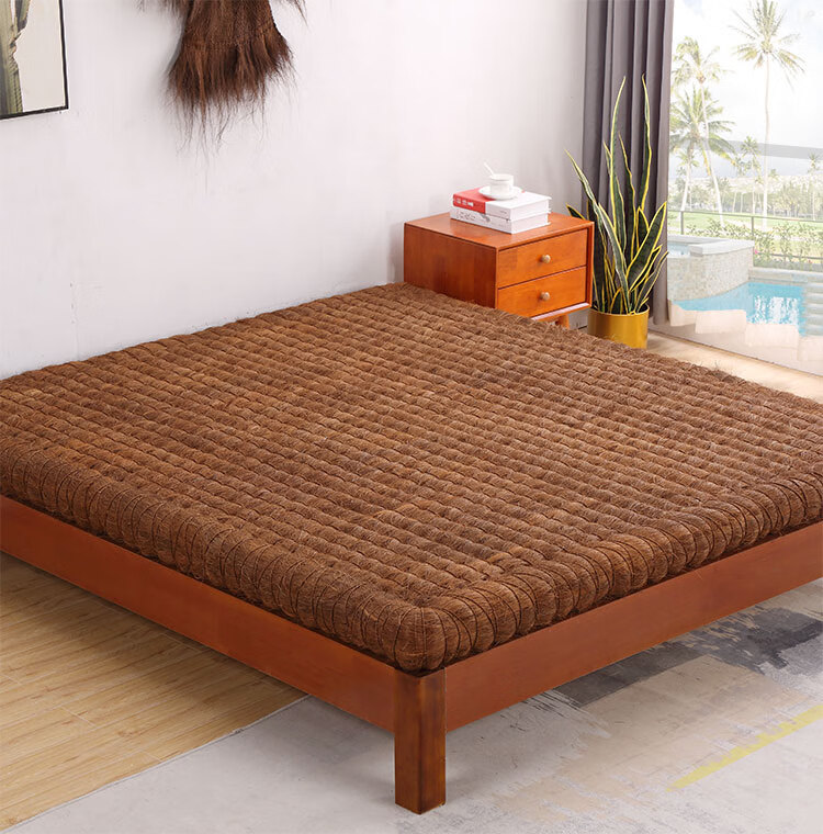 室内床上防潮垫天然无胶o甲醛防潮山棕床垫硬折叠纯手工棕垫全棕榈垫