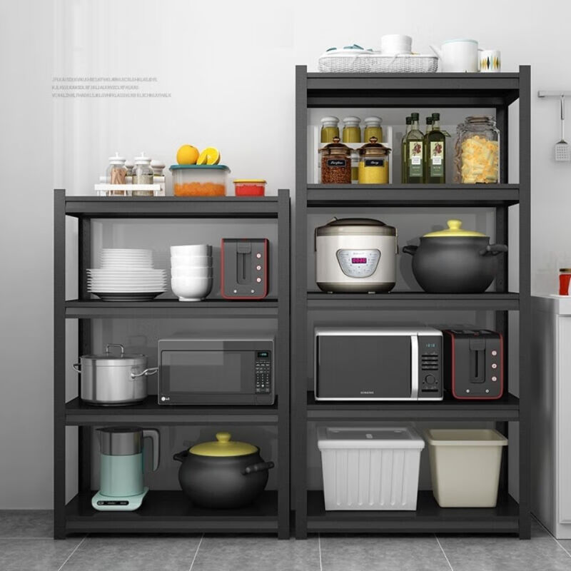 柔桐货架钢制免螺丝家用厨房阳台多层置物架落地仓储货架展示架储物架