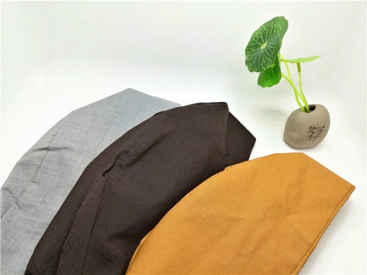 新品尼姑帽僧帽/居士帽春夏款灰色/咖色/黄色佛帽单帽子 商品 灰色s