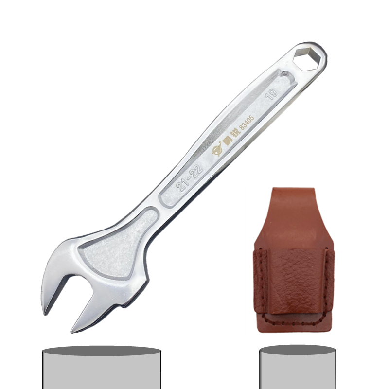 架子工专用扳手 22mm呆扳手外架扣件扳手19-22开口扳子 皮套【图片