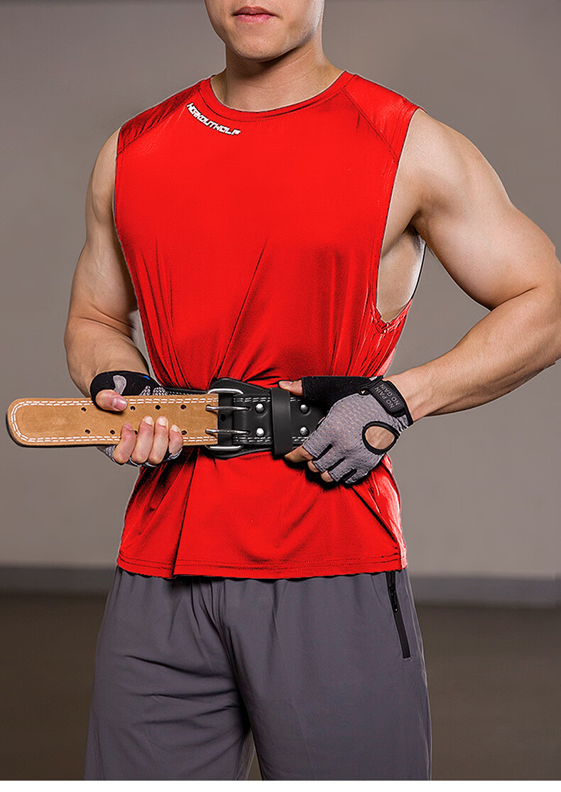 深蹲腰带健身腰带男深蹲硬拉运动护腰皮带训练装备牛皮举重锻炼力量举