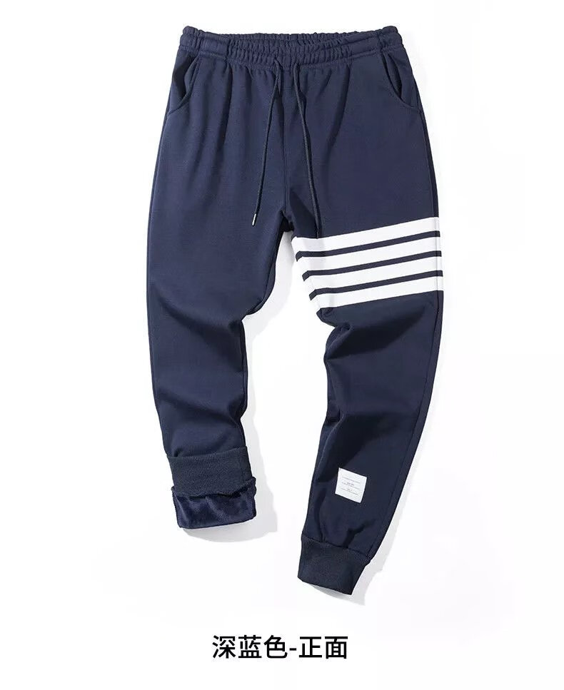 高品质汤姆秋冬tib裤子男布朗经典四条杠春秋运动裤士tb长裤百搭加绒