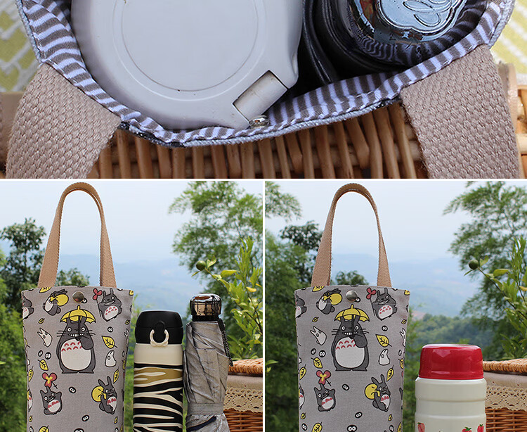 布袋帆布手机水杯包手提女男便携袋套焖烧杯保温杯杯套保温瓶袋子眼镜