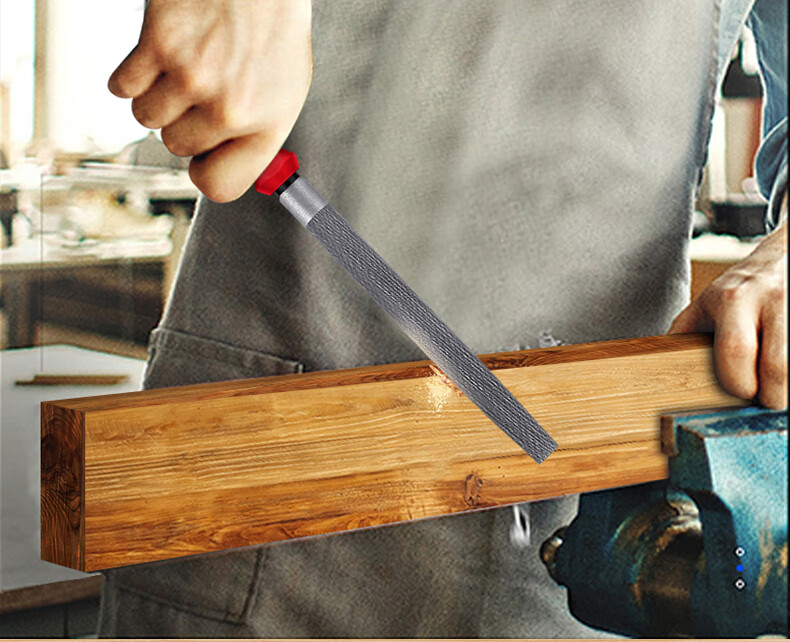 锉刀钢锉金属木工打磨工具圆半圆扁三角矬子挫刀磨铁套装中齿锉刀57