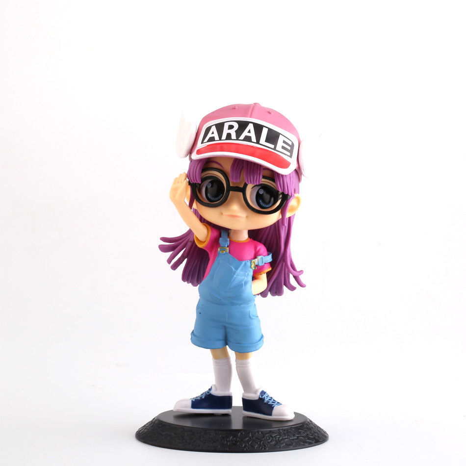 阿拉蕾手办玩偶arale粉发iq博士车摆件模型蛋糕装饰儿童礼物玩具普通