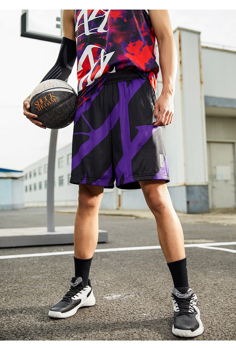 商场同款安踏短裤男篮球裤子2022春季新款要疯系列z势狂响男比赛运动