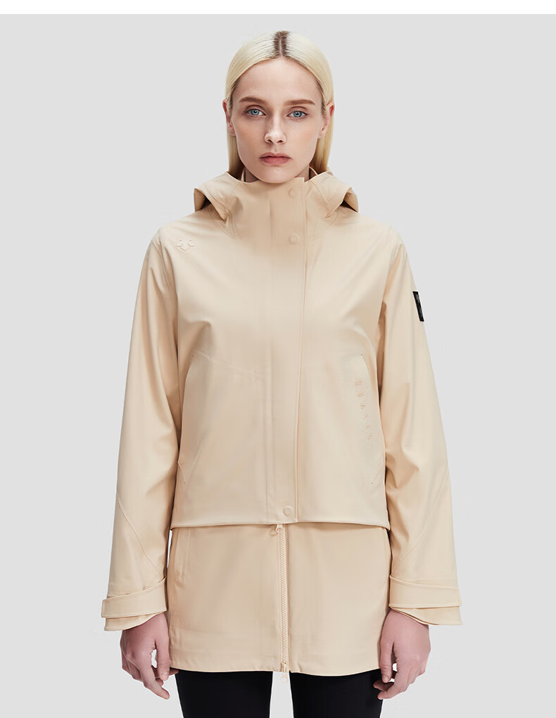 descente迪桑特都市通勤女子上衣两件套梭织外套春款运动夹克幻象蓝银