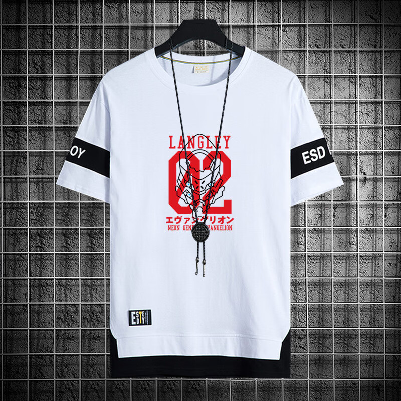 新世纪福战士短袖eva衣服t恤联名福音周边战士夏季男青少年休闲恤