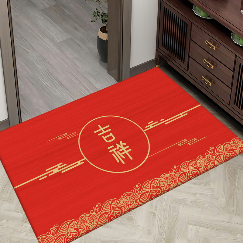 新年进门地垫2022脚垫门垫进门入户门地垫门口家用垫子大门口过年红色