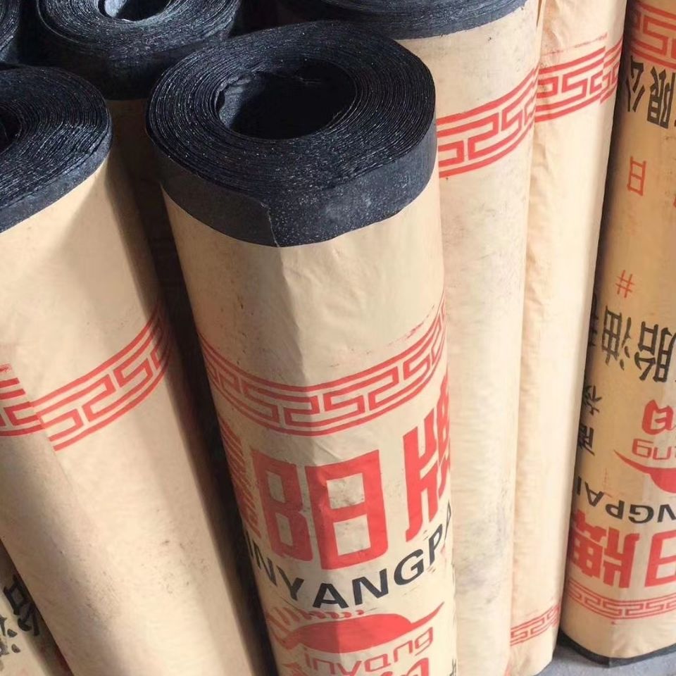 牛毛毡沥青油毡纸屋顶楼顶搭棚石油沥青纸地基仓库防水卷材防潮油毛毡