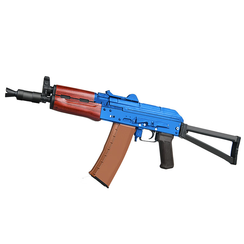 仁祥ak102 海绵软蛋枪74u电动连发仁翔aks47软弹cs模型三代玩具枪