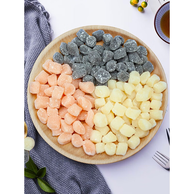 晨臻宁波手工小吃童年零食桔红糕橘红糕桔味糕清凉薄荷软汤果糯米糕团