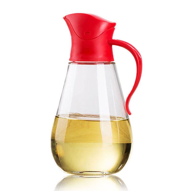 自动开合油壶不挂油 亚克力油瓶防摔自动开合家用防漏不挂油酱油瓶醋