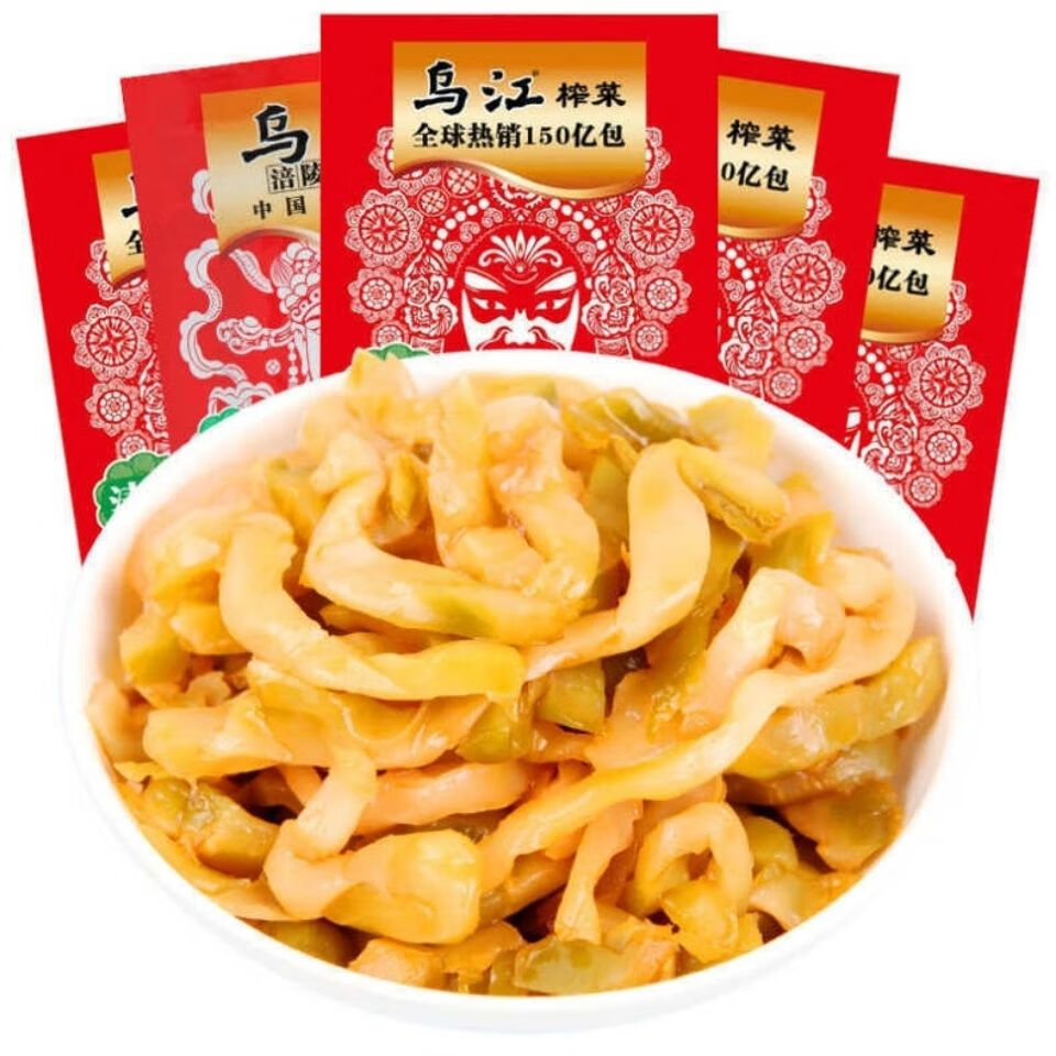 乌江涪陵榨菜丝 清爽鲜脆菜丝 70g 100袋 条状 清淡 清爽菜丝100袋