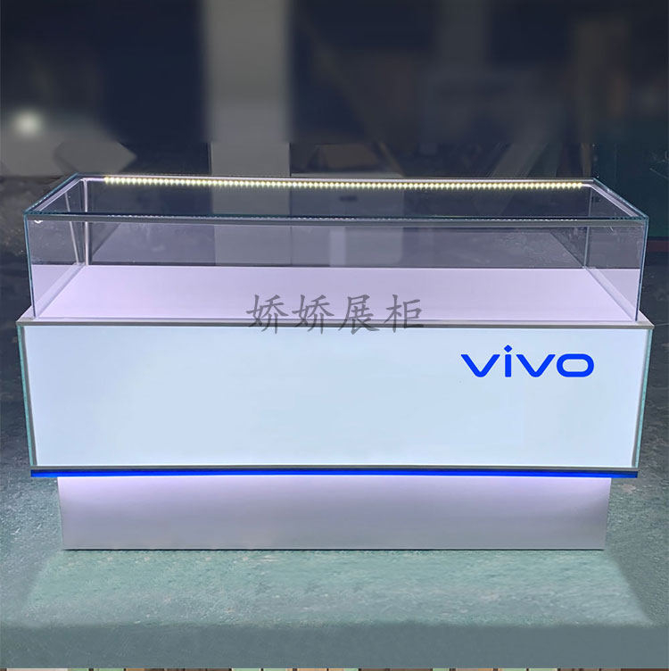 手機櫃臺手機櫃臺展示櫃新款vivo華為蘋果移動專賣店oppo櫃檯玻璃展櫃