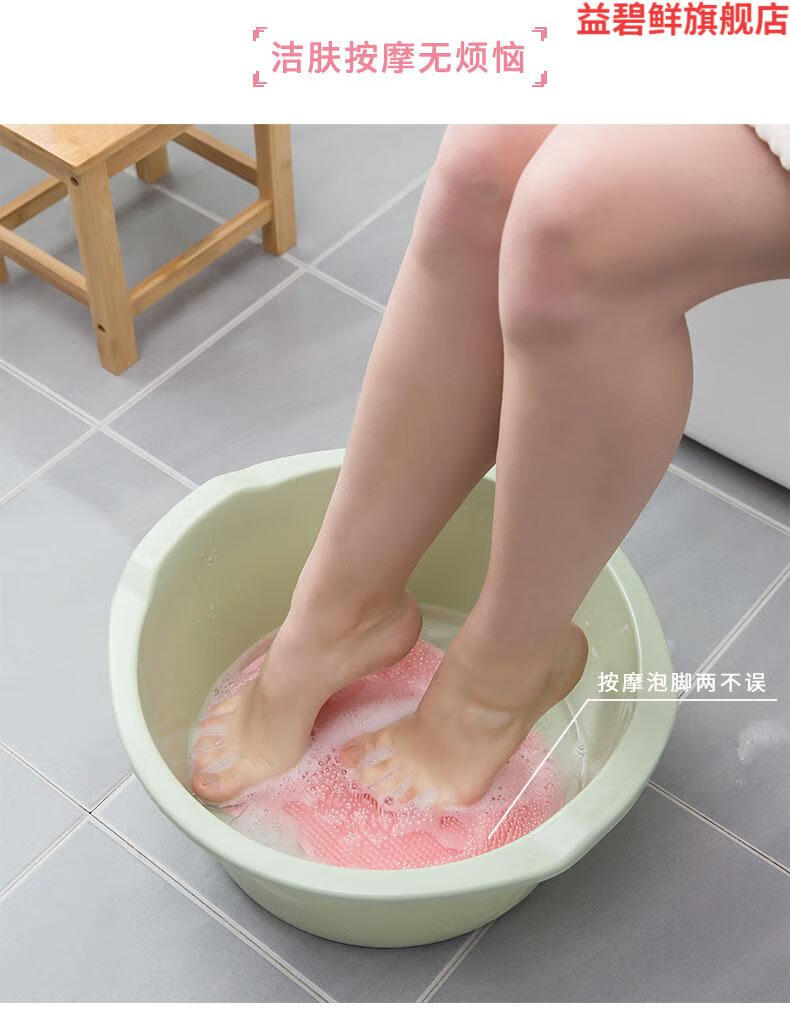 洗脚刷洗脚搓脚神器懒人刷脚足底按摩垫子家用浴室搓脚垫防滑洗脚带