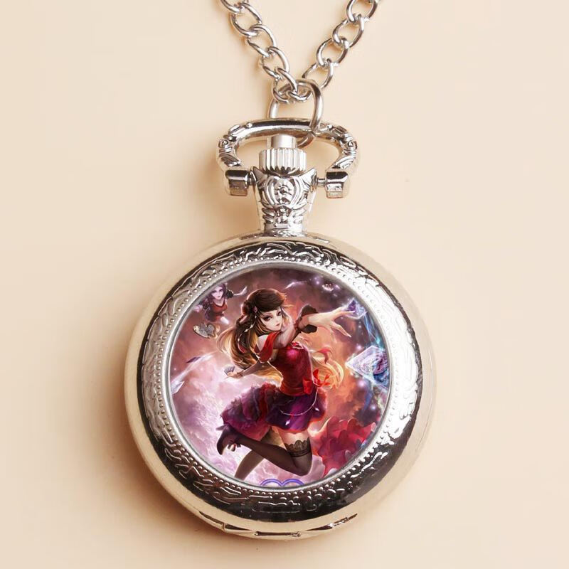 叶罗丽时希公主怀表梦精灵叶罗丽时间公主怀表时希公主同款项链翻盖