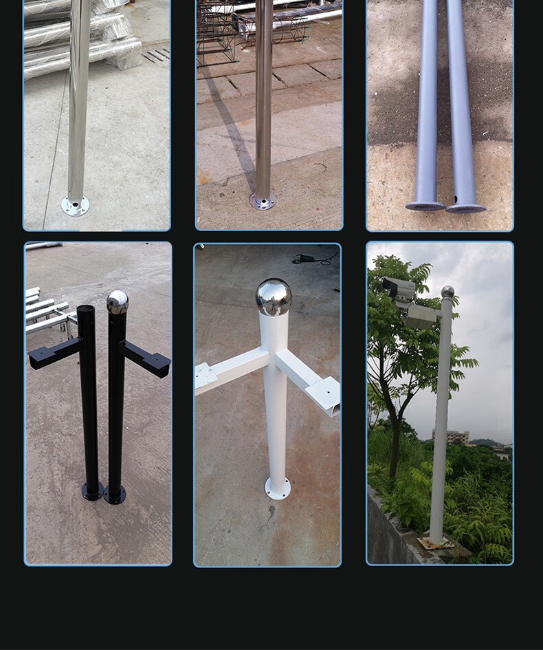 官方旗舰特价车牌监控立杆1米围墙监控杆0.5米道闸监控立杆支架摄像机