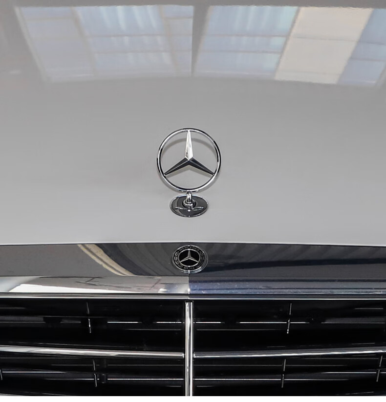 适用于奔驰立标引擎盖e/c/s级e300l s350 c200l c180 260l改装车头