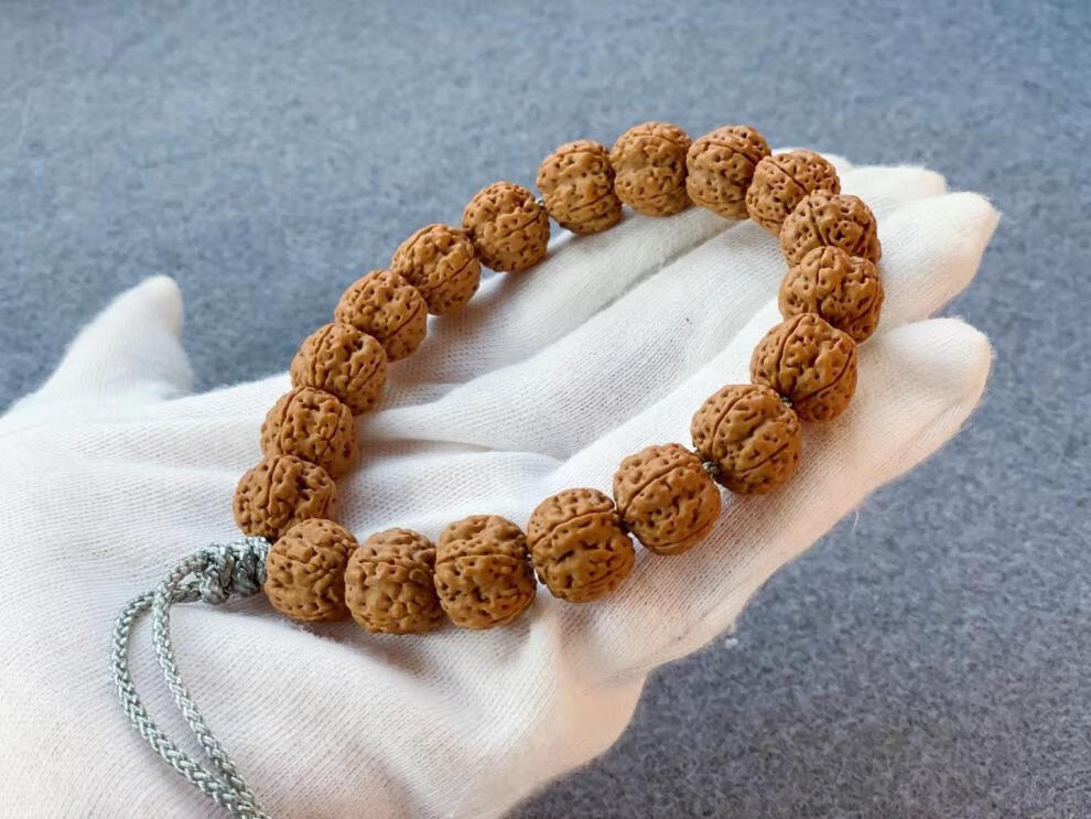 珍韵缘老树小金刚菩提子手串男士单圈爆肉龙脊老树原籽满肉颗颗沉水