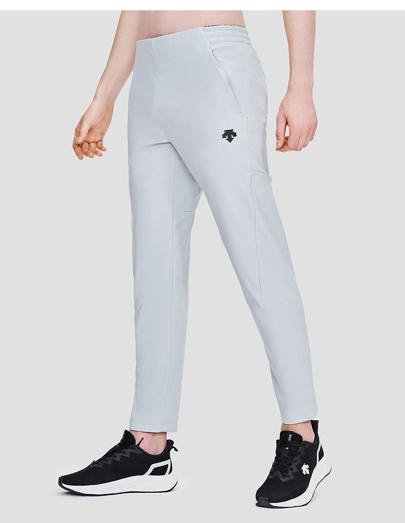 descente迪桑特running男子梭织运动长裤d2131rpt40黑色bkl17584a