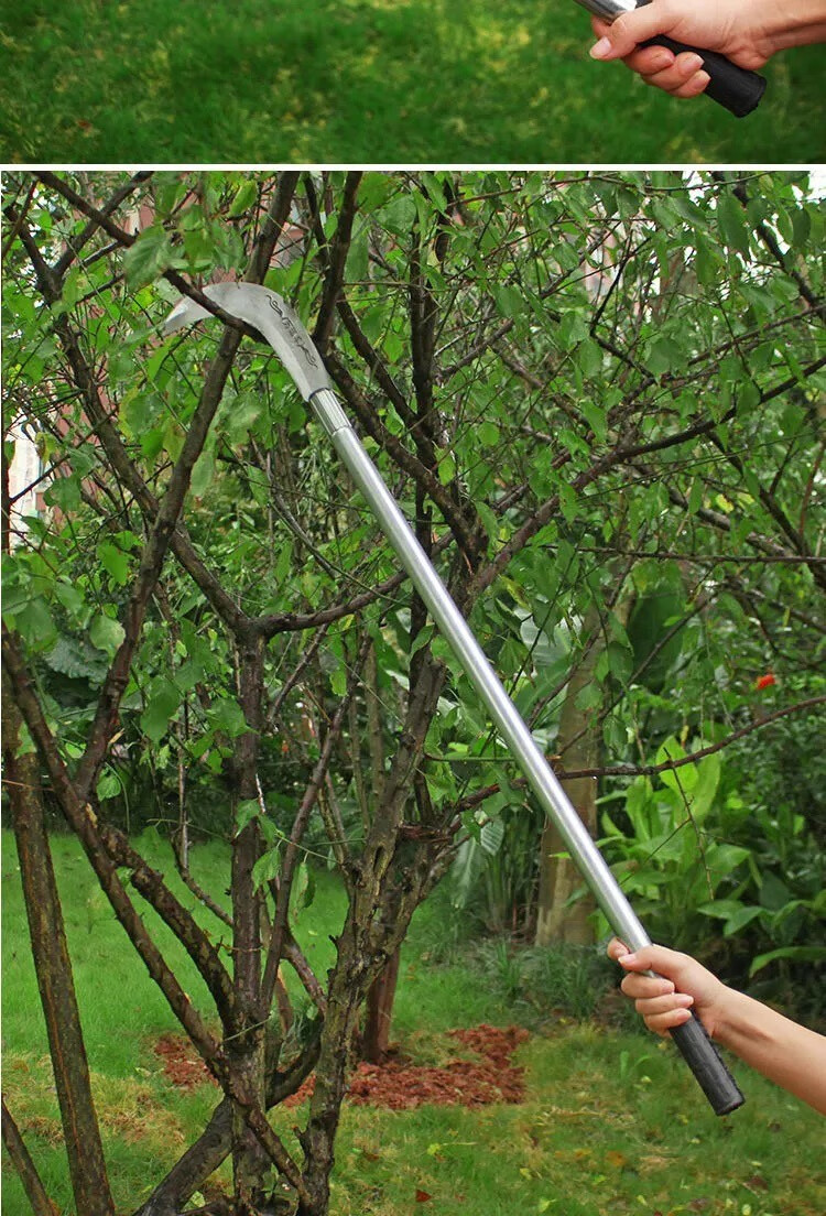 户外折叠镰刀农用镰刀折叠割草刀家用农用链刀除草神器多功能锰钢户外