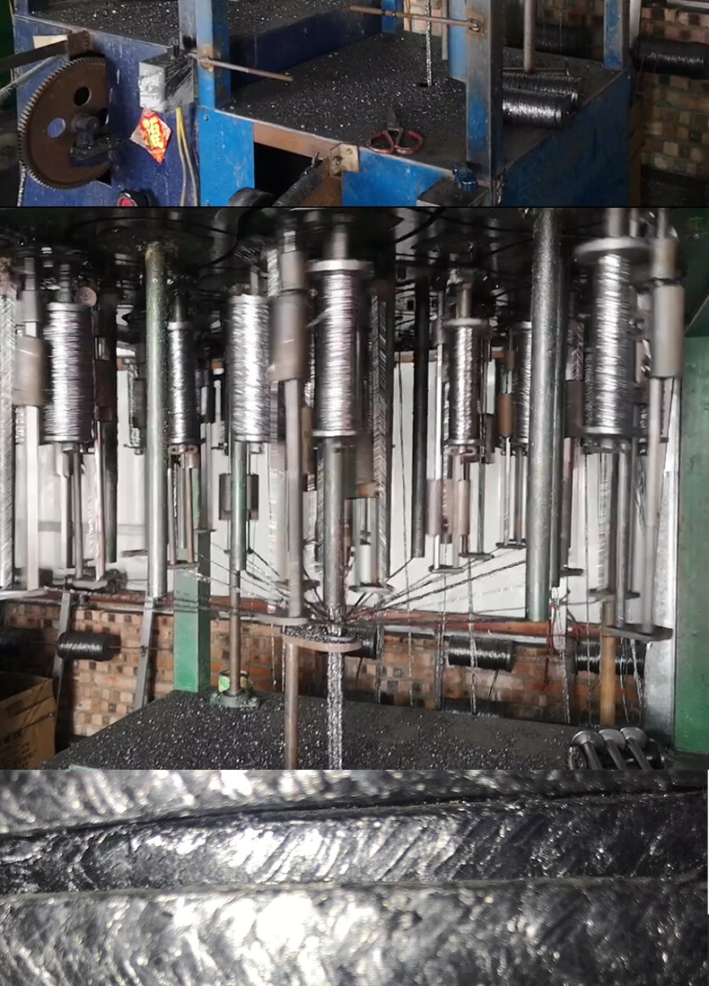 钢丝缠绕密封绳金属聚四佛乙烯油浸水泵纯石墨盘根4mm4mm一整盘5kg