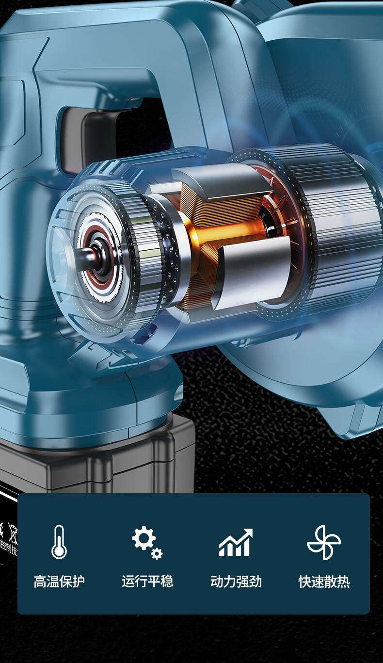 适用充电锂电吹风机大功率家用无线工业吹灰机电脑除尘器小型充电式吹