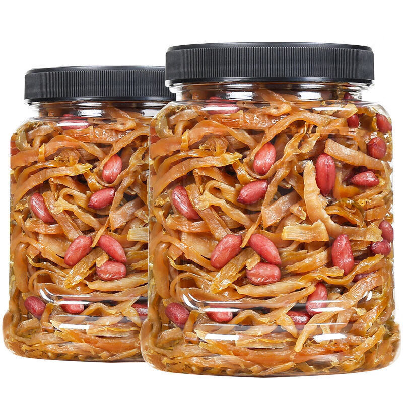 临安多味笋丝500g罐装净含量超嫩笋丝花生笋丝零食杭州特产嫩笋尖笋丝